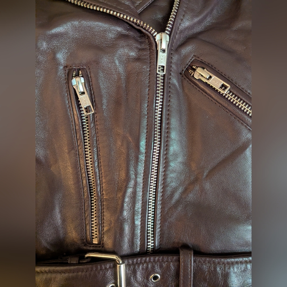 NWT Quince Deep Burgundy/Brown Leather - Picture 4 of 7